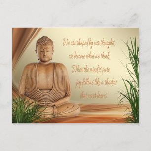 Carte postale de la sagesse de Bouddha
