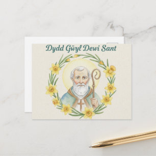 Carte postale de la Saint-David joyeuse