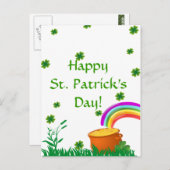 Carte postale de la Saint-Patrick (Devant / Derrière)