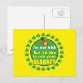 Carte postale de la Saint-Patrick (Devant / Derrière)