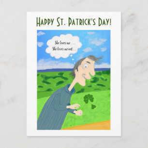 Carte postale de la Saint-Patrick Chance Irlandais