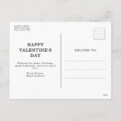 Carte postale de la Saint-Valentin (Dos)