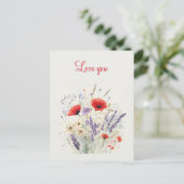 Carte postale de la Saint-Valentin (Debout devant)