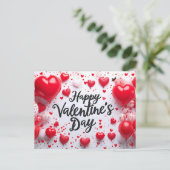 Carte postale de la Saint-Valentin (Debout devant)