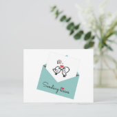 Carte postale de la Saint-Valentin (Debout devant)