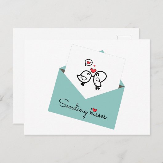 Carte postale de la Saint-Valentin (Devant / Derrière)