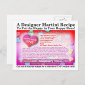 Carte postale de la Saint-Valentin au chocolat (Devant / Derrière)