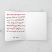 Carte postale de la Saint-Valentin avec prescripti (Intérieur)