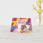 Carte postale de la Saint-Valentin dans le style P (Fleur jaune)