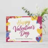 Carte postale de la Saint-Valentin peinture Pop Ar (Debout devant)