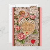 Carte postale de la Saint Valentin vintage (Devant / Derrière)