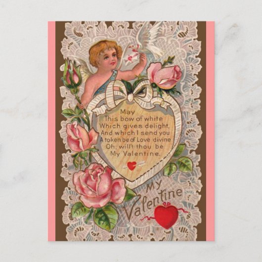 Carte postale de la Saint Valentin vintage (Devant)