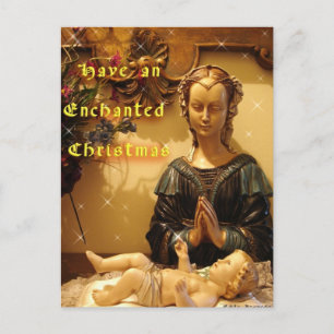 Carte postale de la Sainte Mère et du Fils