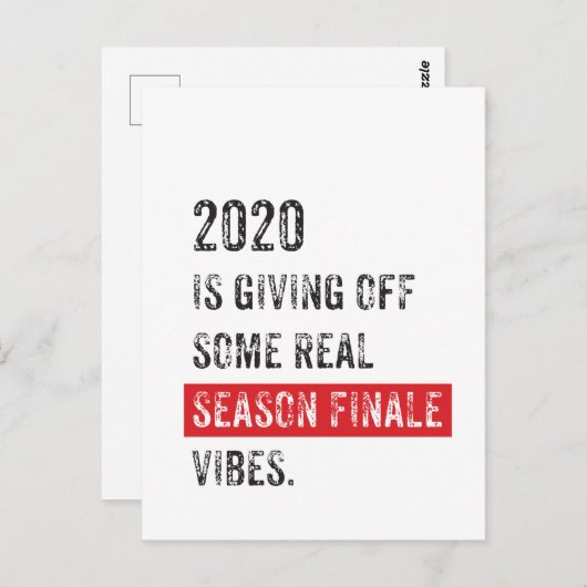 Carte postale de la saison 2020 (Devant / Derrière)