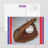 Carte postale de la saison de baseball (Devant / Derrière)