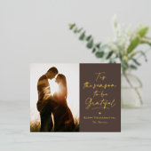 Carte postale de la saison de grâce Foil (Debout devant)