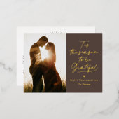 Carte postale de la saison de grâce Foil (Recto/Verso)