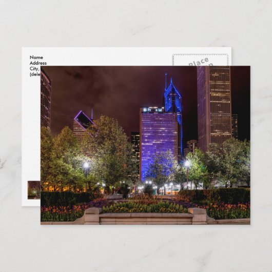 Carte postale de la saison de printemps du Millenn (Devant / Derrière)