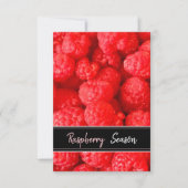 Carte postale de la saison des framboises (Devant)
