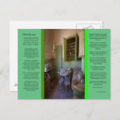 Carte postale de la salle de fantômes DESIDERATA (Devant / Derrière)