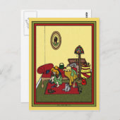 Carte postale de la salle d'habillage - Customisé (Devant / Derrière)