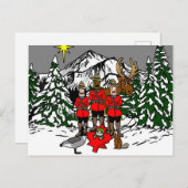 Carte postale de la Scène canadienne de la Nativit (Devant / Derrière)