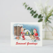 Carte postale de la scène de Noël (Debout devant)