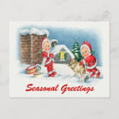 Carte postale de la scène de Noël (Devant)