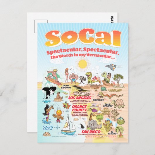 Carte postale de la scène SoCal (Devant / Derrière)