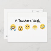Carte postale de la semaine de l'enseignant (Devant / Derrière)