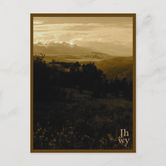 Carte postale de la série de photos Jackson Hole (Devant)