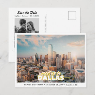 Carte postale de la skyline de Dallas pour annonce
