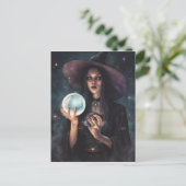 Carte postale de la sorcière Hilde (Debout devant)