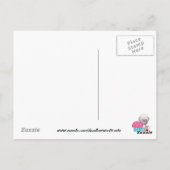 Carte postale de la souris Cupcake (Dos)