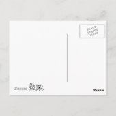 Carte postale de la souris de bébé animal mignon (Dos)