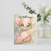 Carte postale de la souris Get Well bion (Debout devant)