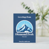 Carte postale de la station de ski de Diamond Peak (Debout devant)