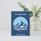 Carte postale de la station de ski de Sugarbush au (Debout devant)