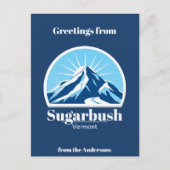 Carte postale de la station de ski de Sugarbush au (Devant)