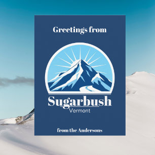 Carte postale de la station de ski de Sugarbush au