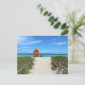 Carte postale de la station Miami Beach Life Guard (Debout devant)