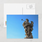 Carte postale de la statue d'ange (Devant / Derrière)