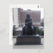 Carte postale de la statue de Benjamin Franklin (Devant / Derrière)