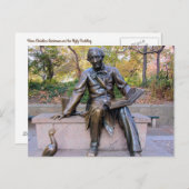 Carte postale de la statue de Hans Christian Ander (Devant / Derrière)