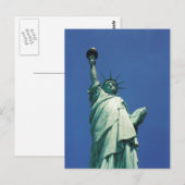 Carte postale de la statue de la Liberté (Devant / Derrière)