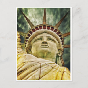 Carte postale de la statue de la Liberté en gros p