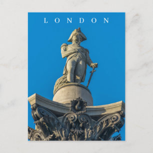 Carte postale de la statue de Nelson à Londres