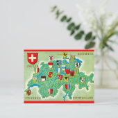 Carte postale de la Suisse (Debout devant)