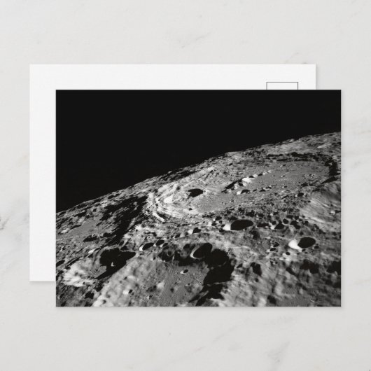 Carte postale de la surface de la Lune (espace) (Devant / Derrière)