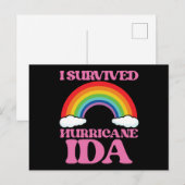 Carte postale de la survie à l'ouragan Ida (Devant / Derrière)